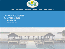 Tablet Screenshot of grandbayouresort.com